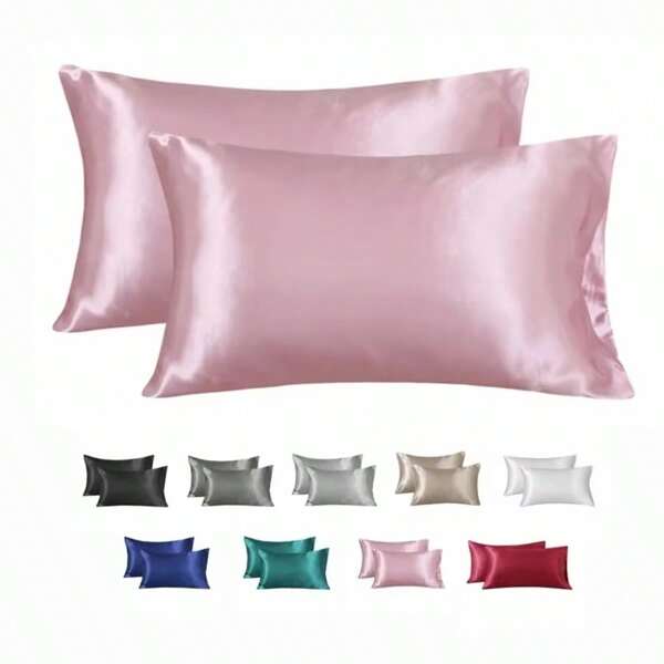 Nordic Silk Pillowcase White Black Grey Blue Bed Decorative Pillow Covers Luxury Comfortable Home Bedding Cases(Bedroom Decor) Pillows Pillow Case Home Decor Cushion Covers Cushion Cover Cushions