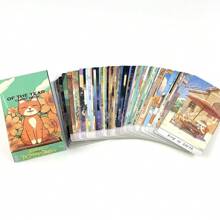 Mazo de Tarot con arte fantasía de gatos y naturaleza - Diseñado para la exploración espiritual y la relajación del fin de semana