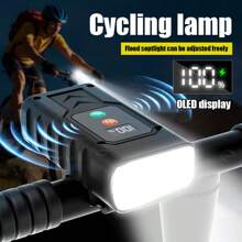 Luzes de Bicicleta de Montanha Recarregáveis para Passeios Noturnos, Modo Multicolorido, Material ABS, Luzes de Advertência de Alta Luminosidade, Longa Vida Útil da Bateria, Adequadas para Estrada, Montanha e Passeios Noturnos, Adequadas para Presentes do Dia dos Pais