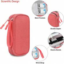 EpiPen Carrying Bag, Travel Medicine Kit 2  Pens Or Auvi Q, Asthma Inhaler, Nasal Spray, Allergy Meds, Diabetic Supplies, Inhaler Organizer , Pink ( ONLY!) - Pink - View 5