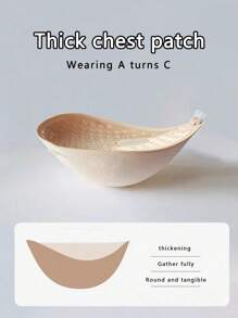 1pc Thick Invisible Adhesive Bra/Breast Lift Tapes, Suitable For Dresses, Enhances Cleavage, Lifts And Shapes Petite/Small Bust