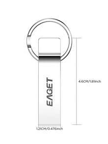 EAGET 128GB Flash Drive Aiibe USB Flash Drive USB 2.0 Metal Pendrive High Speed U Disk USB Flash Drive For Computers, Data Storage
