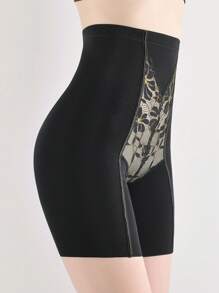 Corpete feminino luxuoso em jacquard dourado, roupa íntima e shorts para esculpir a cintura e o quadril