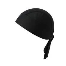 1pc Men's Solid Color Flat Binded Headband Cap
