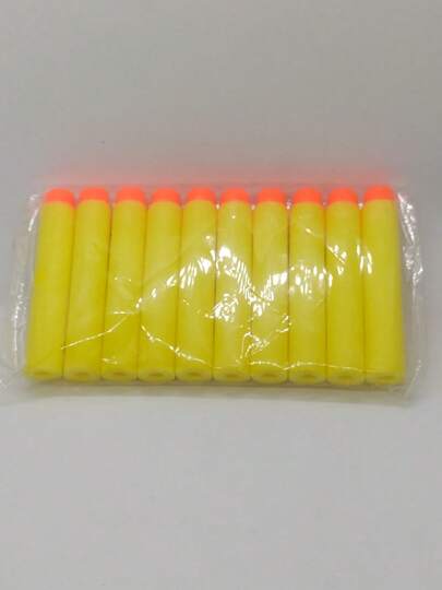 Refil Munição 20 Unidades Balas Nerf, lança dardo, amarela linda não serve para mega