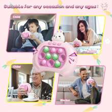 1pc Kids High Challenge Game Machine With 999 Levels, Stress Relief Push Game, Cute 3D Cartoon Astronaut/Bear/Duck/Rabbit Design, Multiple Modes, Cognitive Memory Reflex Training, Handeye Coordination Improvement, Puzzle Game, Children Party Gift, Birthday Toy