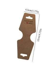 100Pcs Fitted Bracelet Display Card Solid Necklace Clip Card Small Business Jewelry Key Chain Earrings Headband Jewelry Ornament Display Cards