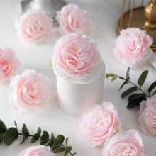 6/24 Pcs Artificial Peony Flowers For DIY Crafts, Wedding Decor, And Home Decor, Plastic Peony Flower Heads For Rome Decor, Garden Decor And Bedroom Decor, Perfect For Vases, Centerpieces, Wedding Party Decor And Graduation Decorations