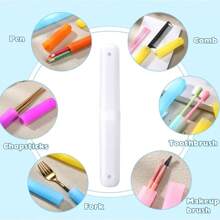 6/5/3/2/1pc Portable Colorful Dust-Proof Toothbrush Holders, Plastic Toothbrush Storage Case Suitable For Daily Use And Travel