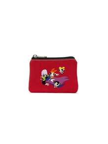 THE POWERPUFF GIRLS Unisex Canvas Coin Purse Versatile Fashion Style Small Change Wallet Portable Cartoon Coin Pouch For Men Wallet Mini Wallet Purse Wallet Travel Wallet Coin Wallet