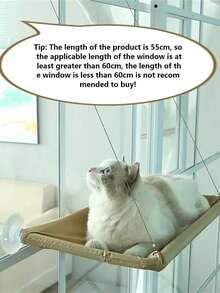 1pc Cat Hammock, Hanging Window Cat Bed, Plastic Material Pet Bed, Suitable For Cats & Small Dogs, Window Mounting Fixture, 4kg Load Capacity, Pet Accessory - Multicolor - View 4