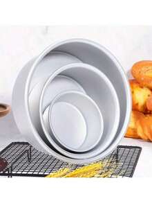 1 cái/3 cái/4 cái, Khuôn làm bánh chiffon hoàn hảo, Khay nướng bánh mousse, Khuôn bánh nhôm chống dính, Khuôn tháp làm bánh và tráng miệng, Khuôn nướng bánh nhiều lớp tự làm, Dụng cụ nhà bếp không thể thiếu cho ngày lễ và tụ họp gia đình - Nhiều màu - Xem 11