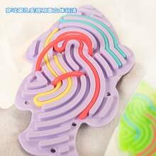 感官活动板、感官坐立不安玩具、自闭症感官产品、用于镇静的多动症玩具、用于缓解焦虑和压力的硅胶成人坐立不安玩具 - 超便携携带包 + 18 条琴弦 - 彩色 - 查看 10