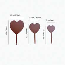 A Set Of 3 Classic Metal Heart-Shaped Garden Stakes, Weathered Rural Style, Christmas Outdoor Decoration, Nature And Outdoor Themes, Floor Mounted Courtyard Decorations, No Electricity Or Batteries Required