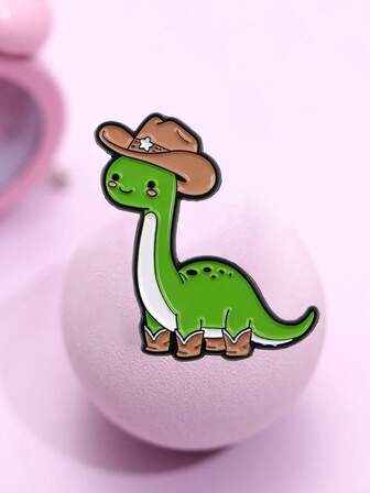 1PC Cute Dinosaur Enamel Pin Brooch Pines Lapel Pins Badge On Backpack Clothing Accessories Cartoon Jewelry Party Decorations Gift