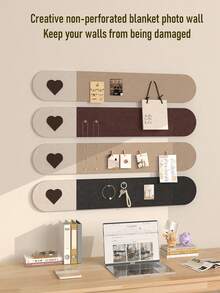 4pcs Soft Cork Board Strips, Adhesive Bulletin Board Strips For Wall Mounting, Decorative Boards For Free Combination Wall Stickers, Easy Installation Without Drilling, Great For Memo Board, Photo Wall, Planning Wall, Back To School Season, Also Suitable For Photo Decoration Wall, Halloween And Christmas Decoration, Pin Board, Vision Board - Multicolor - View 1