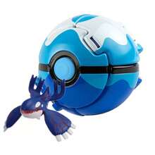 pokemon 1 set/2 pezzi 1 Pokeball + 1 Giocattolo modello Pokemon, Pallina Sorpresa Pokemon con animale domestico che salta fuori, Giocattolo da collezione divertente, Perfetto come regalo di compleanno, Souvenir per feste