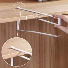Kitchen Roll Paper Rack, Cabinet Paper Towel Rack, Non Perforated Towel Hanging Shelf, Iron Cling Film Storage Rack, Wall Mounted