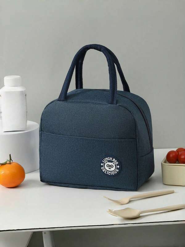 2/1pc Insulated Lunch Bag, Waterproof Portable Lunch Tote - Keeps Food Fresh And Delicious, Cooler/Warmer Handbag, Bento Box