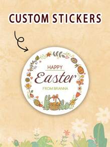 30-1000pcs 3/4/5/6/7/8, Custom Stickers Custom Logo Stickers - Personalized Circle Labels For Business, Weddings & Birthdays | Available In Sizes School Supplies,Back To School