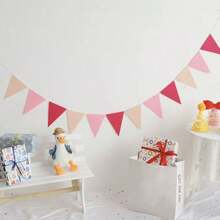 1pc Rainbow Pennant Banner Flags Garland Multicolor Bunting String Triangle Flags Bulk Rainbow Bunting For Carnival Birthday Party Festival Decorations