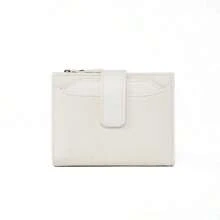 Fashionable Women's Folding Short Wallet High Quality PU Leather Zipper Coins Purses Solid Color Versatile Pouch Bag Card Holder For Women Wallet Mini Wallet Purse Wallet Coin Wallet Wallet