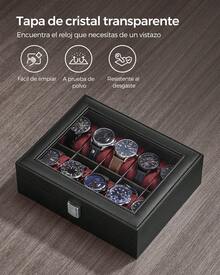 SONGMICS Watch Boxes & Organizers - Black - View 5