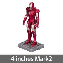 Hasbro Figuras coleccionables de exhibición de 4 pulgadas de la serie Iron Man del 10.º aniversario de  I-VII no luminosas, armadura fiel a la película y base extraíble, edición de coleccionista