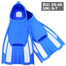 JoyMaySun Aletas de bolsillo de pie completo con hebillas de silicona flotantes para el buceo y el esnórquel, zapatillas de natación corta de entrenamiento de tamaño de viaje para adultos - Multicolor - Ver 13