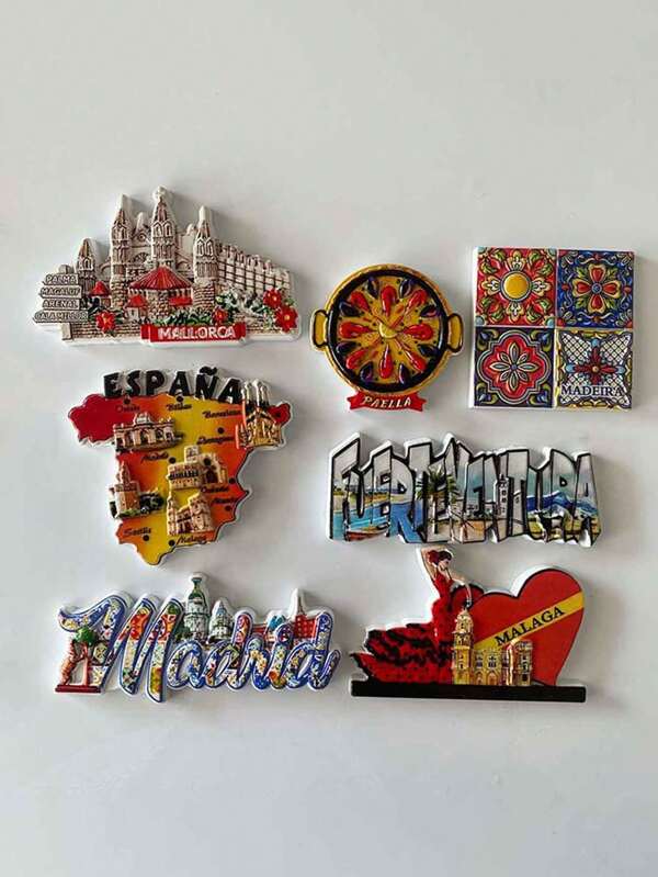 1 Imán de nevera de la Sagrada Familia de Barcelona, Madrid, España - Recuerdos de viaje europeos