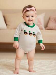 Baby Boy Hunting Outfit Long Sleeve Crew Neck Embroidery Sweatshirt Bubble Romper Duck Fall Bodysuit Winter Clothes