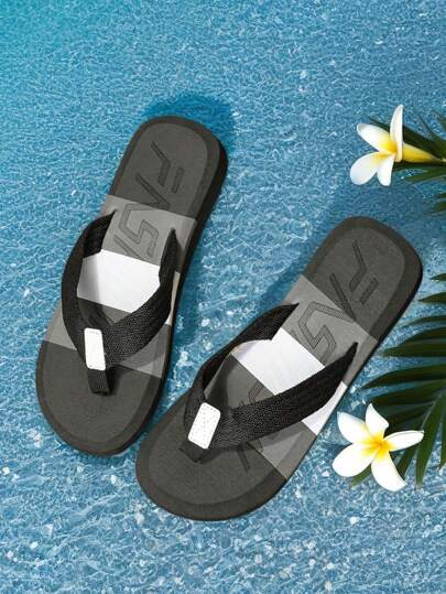 1 Paio di Sandali Da Uomo, Sandali Estivi Antiscivolo Per La Spiaggia, Ciabatte In Maglia Eva, Sandali Alla Moda Per Esterno, Ciabatte Da Doccia, Comode Ciabatte Da Piscina, Infradito Casual Da Esterno