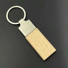 1pc Wooden Keychain Customized Texts Laser Engrave Name Numbers Keyring Gifts For Christmas Day - Multicolor - View 18