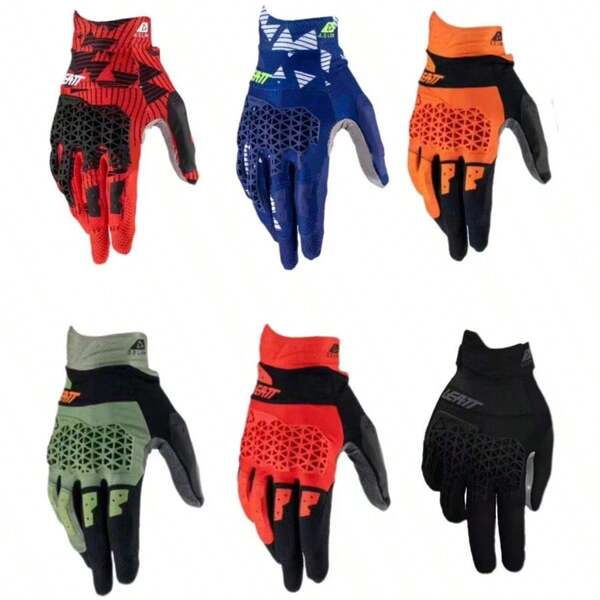 LEATT ROAD Motorcycle Gloves Motocross Enduro Racing Gloves Off-Road Downhill Mountain Road Bike Gloves MTB BMX ATV