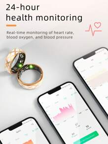 Women's 2025 Finger Ring R10M Fashion And Health Ring Android IOS Fitness And Sports Smart Ring, Supporting Waterproof Depth Of Over 300 Meters, Remote Control Photography Health Smart Ring