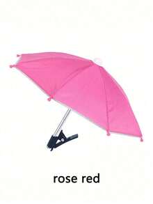 1 szt. Zacisk na telefon, parasol, wodoodporny parasol przeciwsłoneczny na zewnątrz z uchwytem na telefon, mini parasol anty-UV na lekki deszcz, uniwersalna osłona przeciwsłoneczna na telefon, zewnętrzna osłona przeciwsłoneczna na telefon z powłoką antyodblaskową, niezbędne w podróży artykuły do ćwiczeń, artykuły szkolne, wakacje, kemping, niezbędne na wakacje, akcesoria wakacyjne