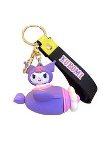 Sanrio حلقة مفاتيح مصنوعة من الحشو الناعم بشكل ساتيريو هيلو كيتي، حلقة مفاتيح جذابة، حلقة مفاتيح من سلسلة سيارات التصادم، حلقة مفاتيح من سلسلة طائرات كيوت، قلادة كورومي للحقيبة الظهر، تميمة دمية سينامورول للحقيبة، قلادة أنمي بوبوم بورين الأنيقة، هدية صغيرة كيوت، قلادة أنمي عصرية، مناسبة لمفاتيح السيارة وتميمات الحقائب المختلفة، هدية رائعة للعائلة والأصدقاء