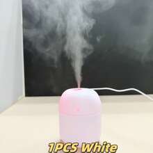 1 pièce / 2 pièces d'humidificateurs portables, de purificateurs d'air miniatures, de diffuseurs d'arômes - équipés de lampes de bureau à LED, dotés de veilleuses de chevet de type nébuliseur, convenant à diverses applications, capables d'humidifier l'air, avec des couleurs vives, émettant en continu des parfums, créant une atmosphère relaxante, convenant à la décoration de la maison, à la décoration de la chambre en tant que cadeaux, anniversaires, souvenirs de remise de diplômes, etc.