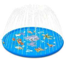 Zerbino doccia per animali domestici in PVC spesso, vasca da bagno portatile, piscina da esterno per giocare con l'acqua, giocattolo interattivo per l'estate