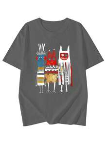 Women's 200g Pure Cotton Short Sleeve T-Shirt - Dark Grey - View 2