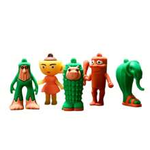24pcs/Set Shan Hai Jing Blind Box Figurines, Cute Cartoon Wooden Stick People Keychain Toys, Gifts