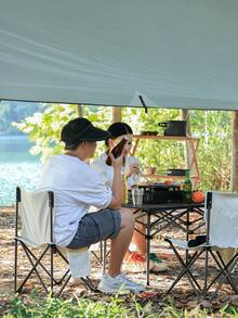 Bàn cắm trại gấp gọn, di động, nhẹ, có thể cuộn lại, điều chỉnh độ cao, kèm túi đựng, thích hợp sử dụng trong nhà và ngoài trời cho cắm trại, dã ngoại, sân vườn, tiệc nướng, hiên nhà. - Nhiều màu - Xem 9