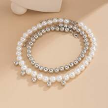 1 pièce Collier pendentif avec coquillage, étoile de mer et conque, chaîne de clavicule en perles fausses CCB minimaliste pour femmes
