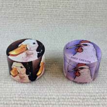 Oil Painting Duck And Chicken With Cigarette Metal Grinder-50mm
