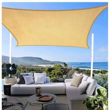 Vela ombreggiante, impermeabile, protezione solare, blocco UV al 98%, per giardino, spiaggia, patio, tenda da sole, quad