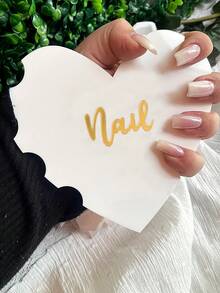 klimonla Professional Photo Prop Set For Nail Art: White Heart Shaped Dish And Decorative Background Cloth To Create An Upscale, -Worthy Styling - Multicolor - View 3