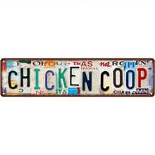 Vintage Metal Tin Sign - Rustic Street Style Wall Decor For Home, Outdoor, 16x4 Inches
