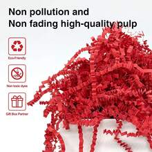 2LB Crinkle Cut Paper Shred Filler For Bag Gift Box Basket Confetti Paper Shreded Stuffing Decoration For Valentine's Day Holiday Party (Red) - Kraft - View 9