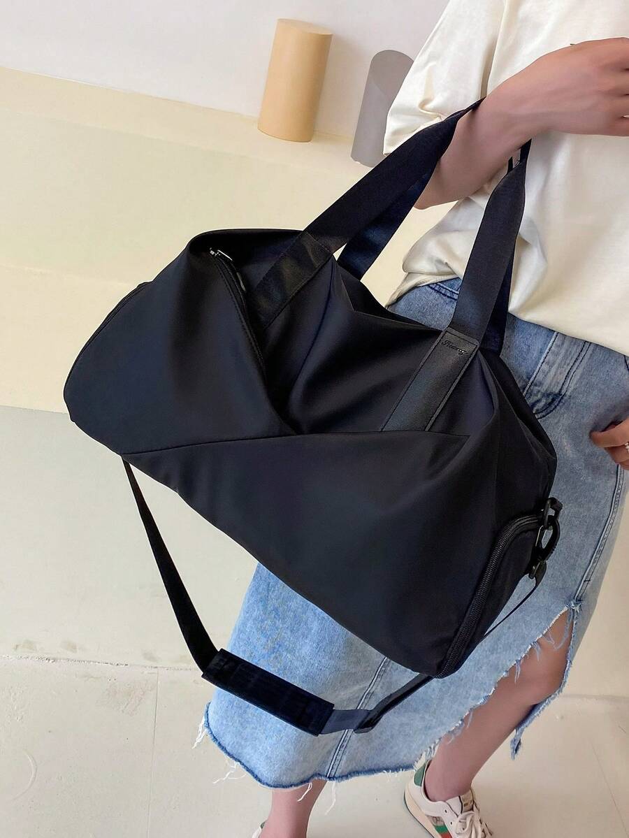 Solid Training Bag With Strap Travel Bag
