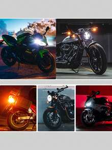 2pcs Motorcycle Turn Signal Light T15 Motorcycle Lights Dual Contact Lamp LED Parking Bulb Width Lamps Colorful Tail Lighting - Multicolor - View 8